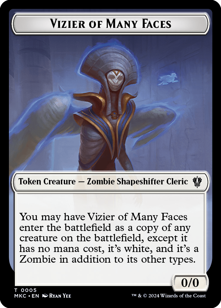 Vizier of Many Faces Token // Zombie Token