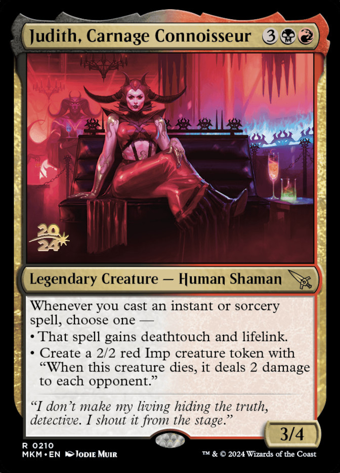 Judith, Carnage Connoisseur
