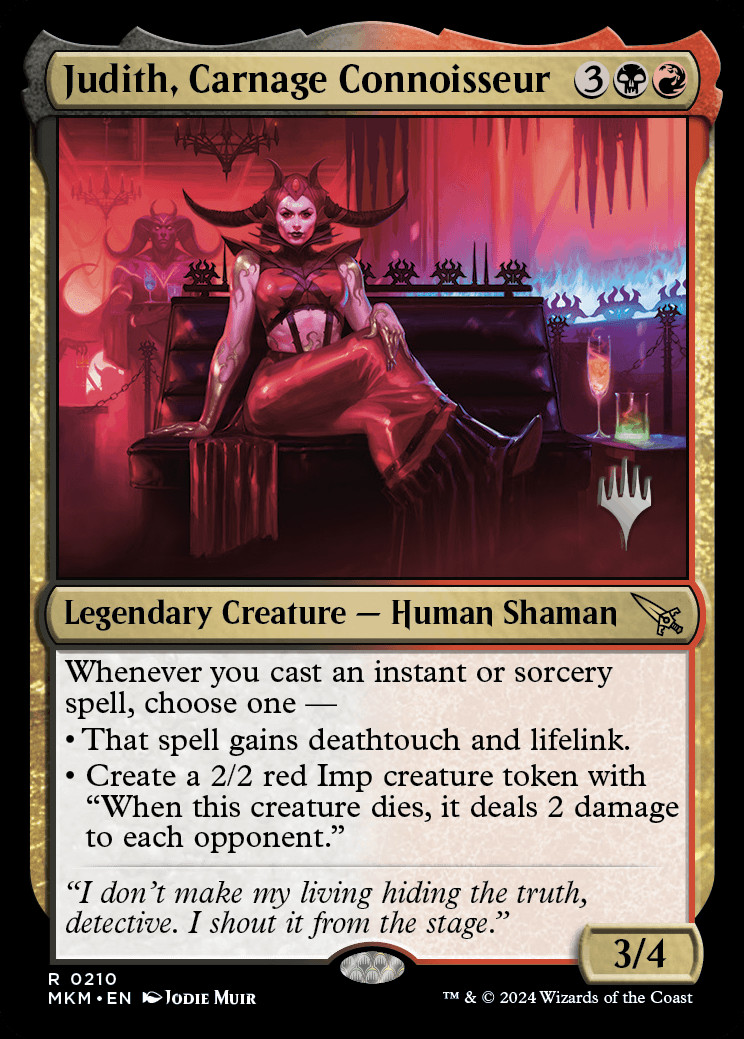 Judith, Carnage Connoisseur