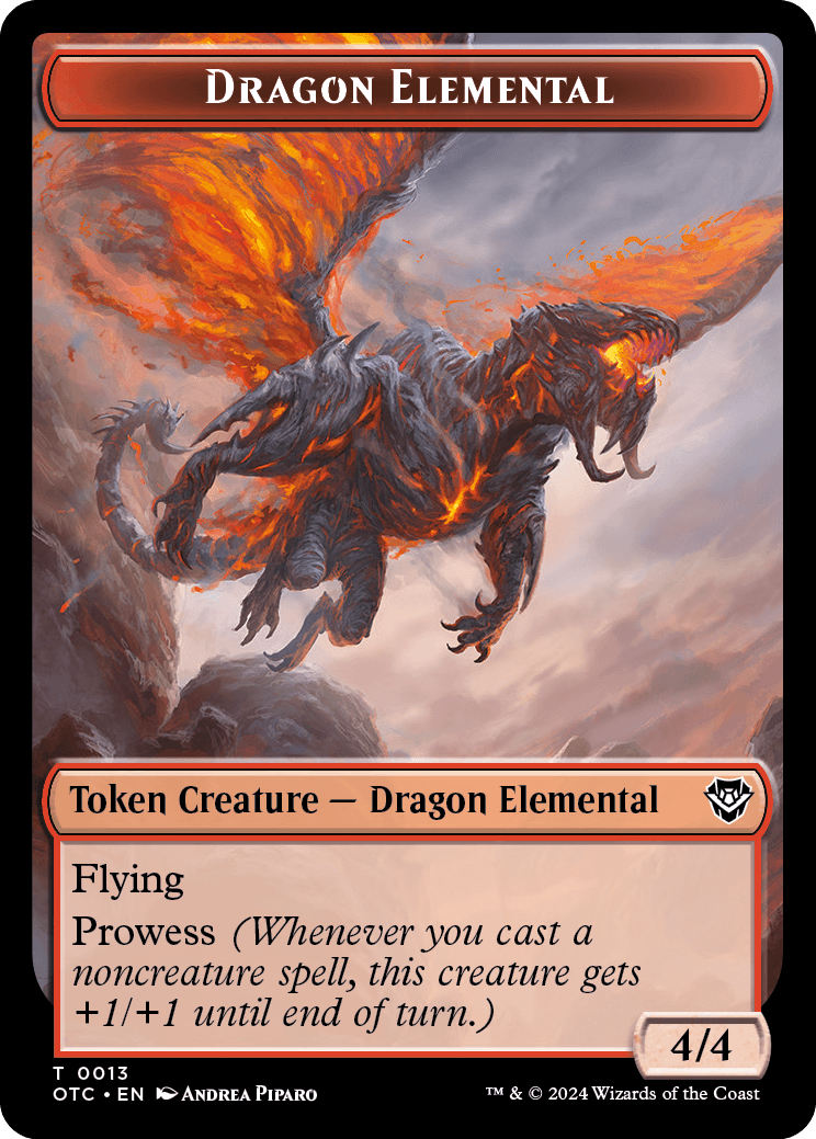Dragon Elemental Token // Treasure Token