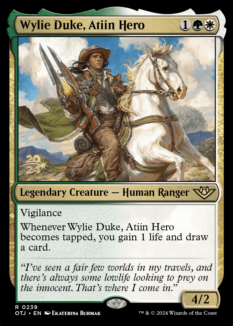 Wylie Duke, Atiin Hero
