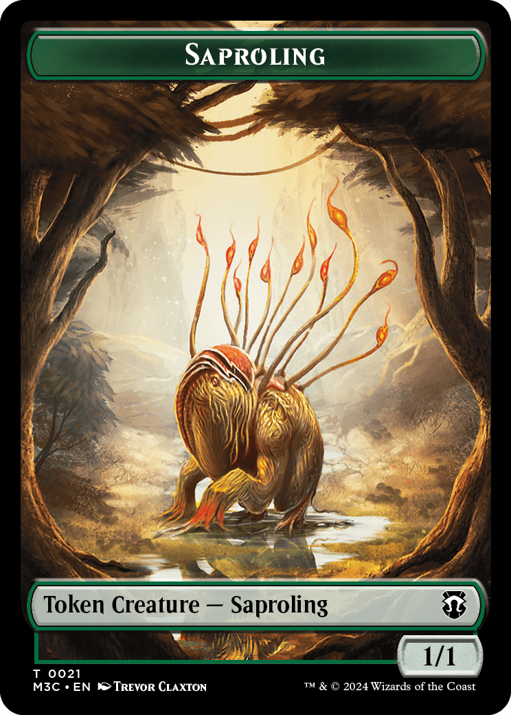 Saproling Token // Garruk, Apex Predator Emblem