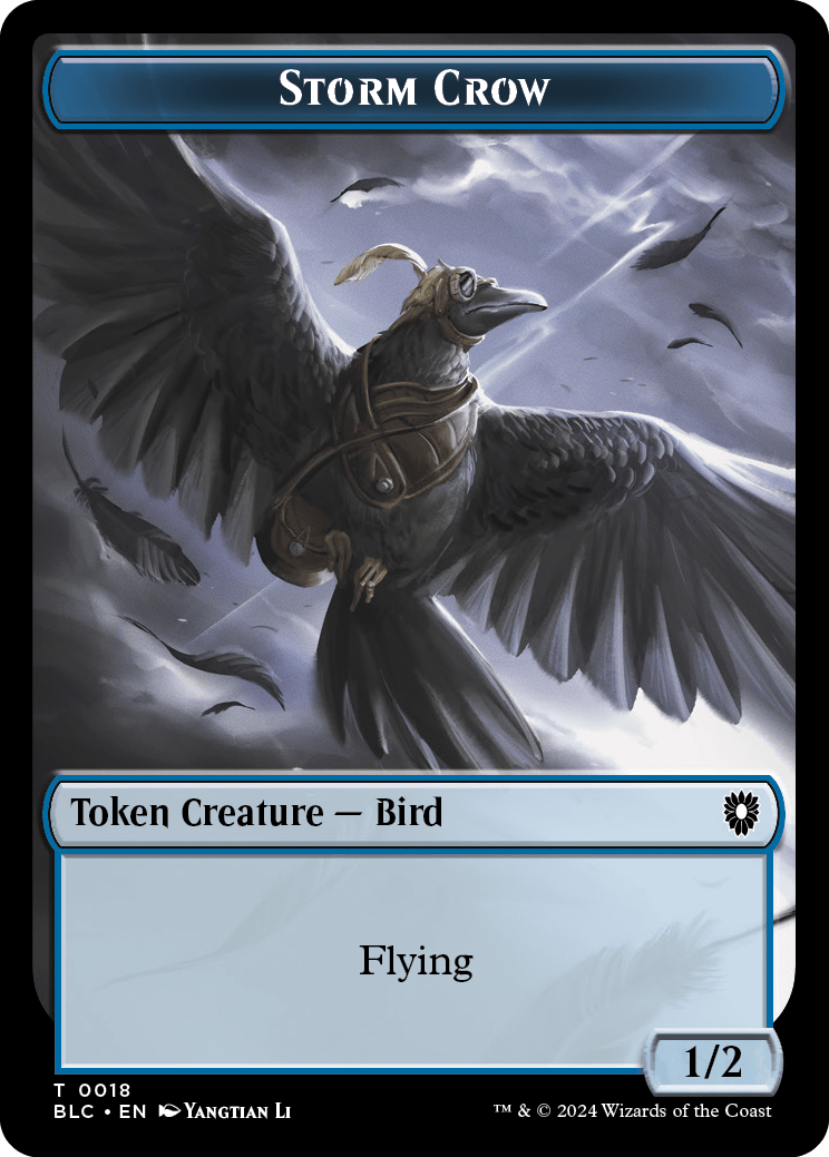 Storm Crow Token // Bird Token