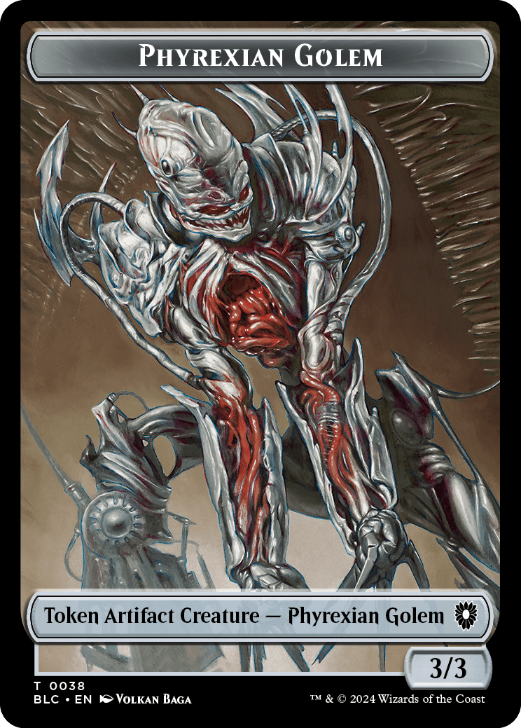 Phyrexian Golem Token // Faerie Token