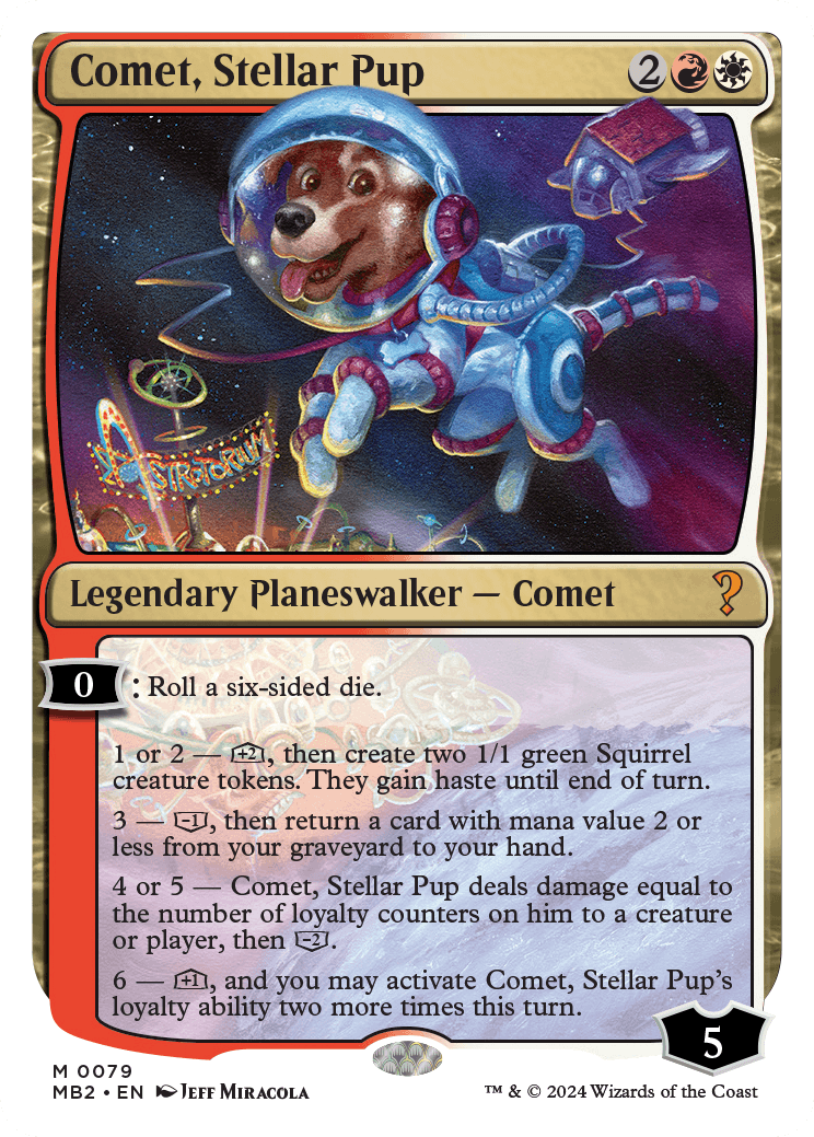 Comet, Stellar Pup