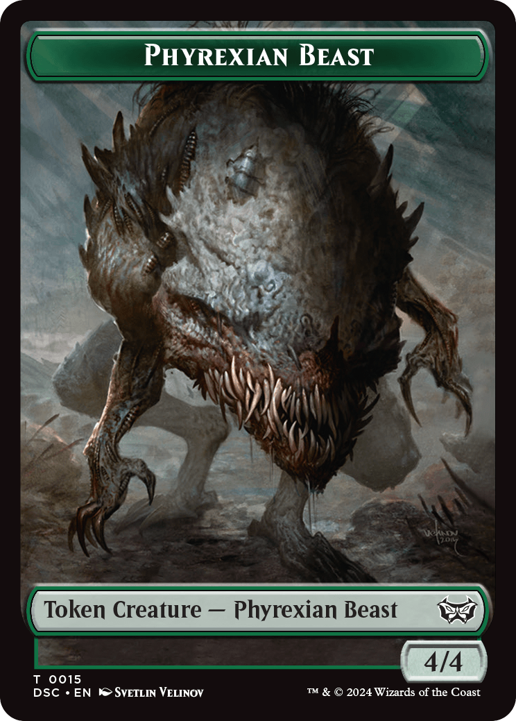 Phyrexian Beast Token // Manifest Token