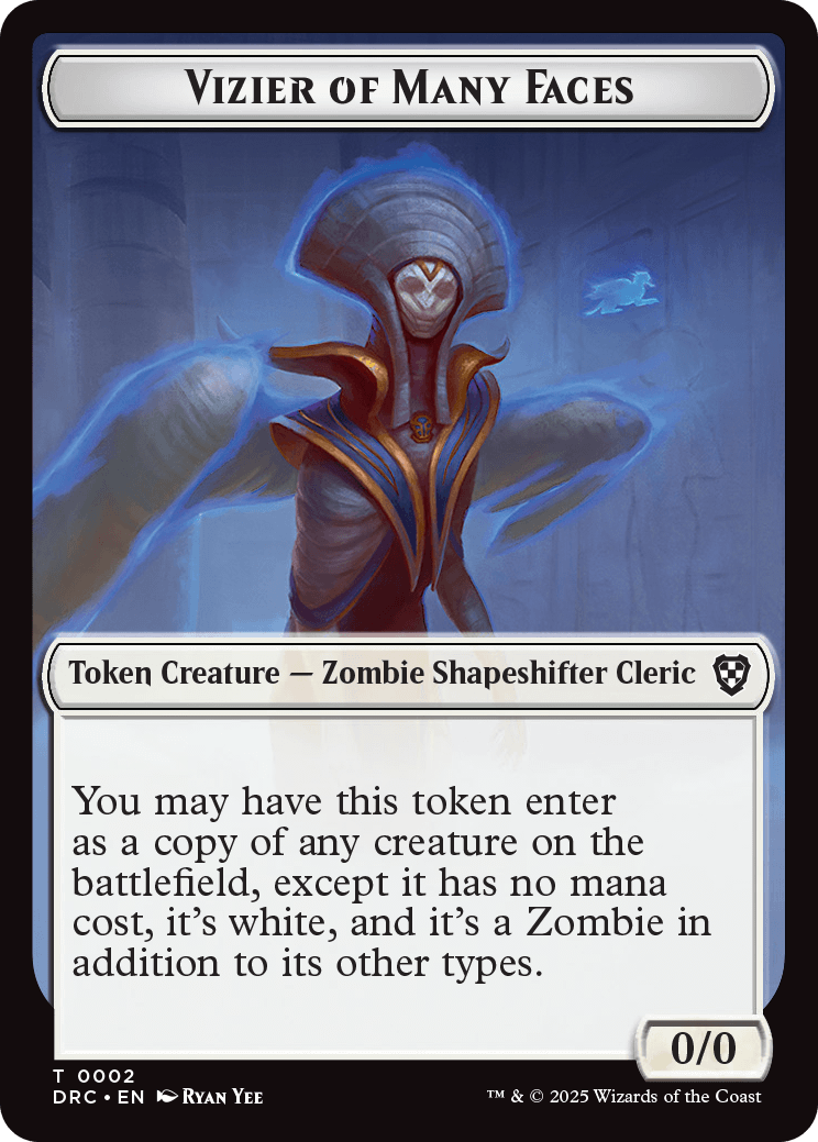 Vizier of Many Faces Token