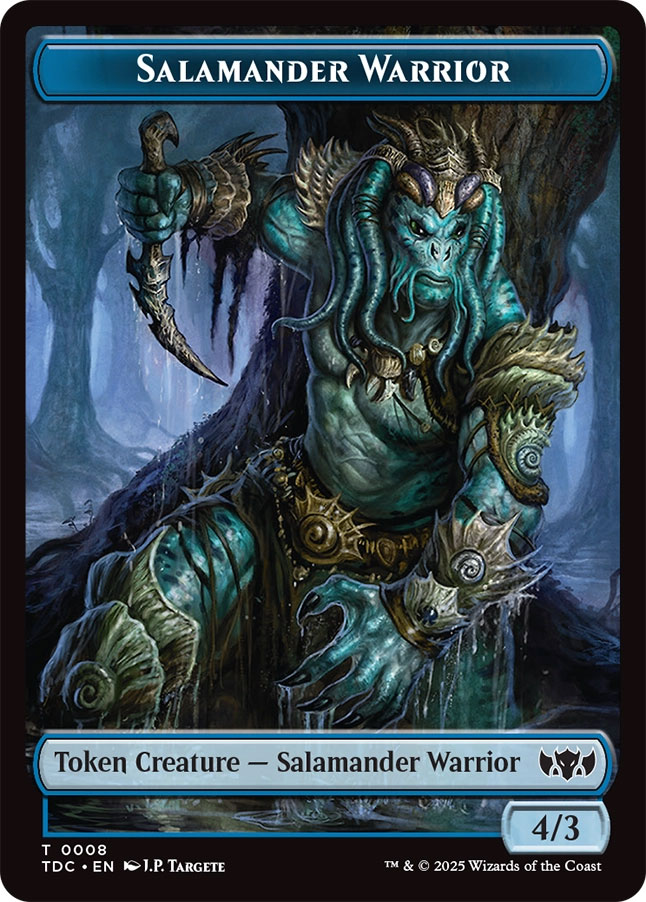 Salamander Warrior Token // Zombie Druid Token