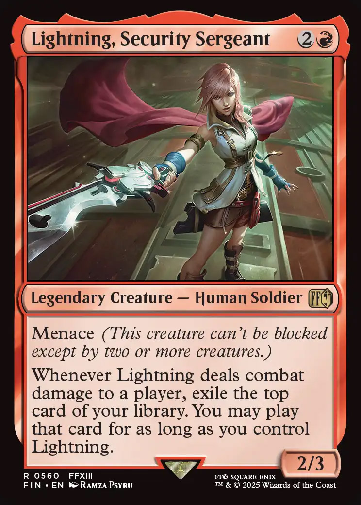 Lightning, Security Sergeant
