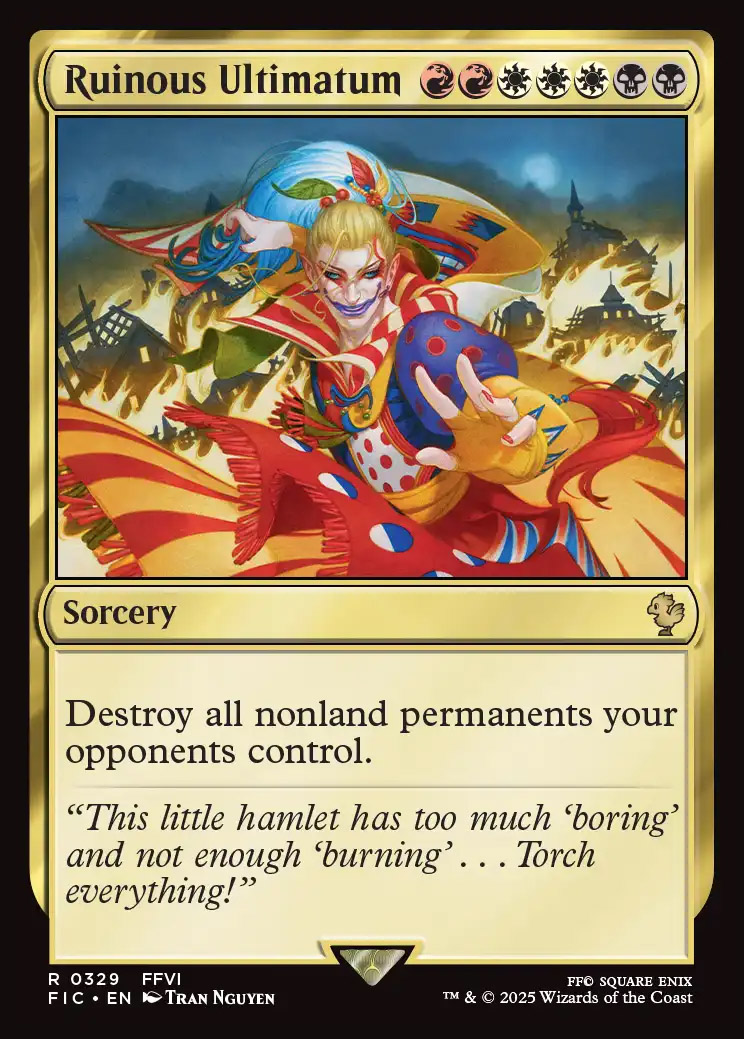 Ruinous Ultimatum