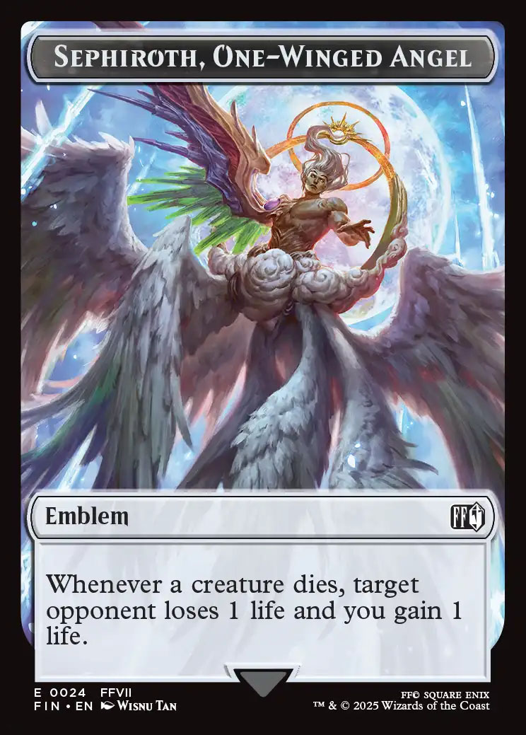 Sephiroth, One-Winged Angel Emblem