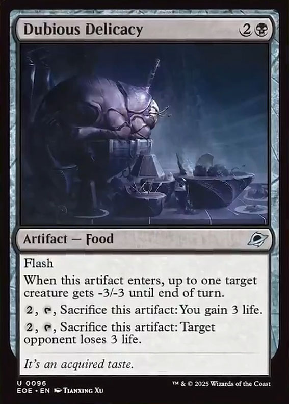 Dubious Delicacy