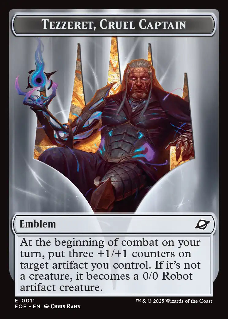 Tezzeret, Cruel Captain Emblem