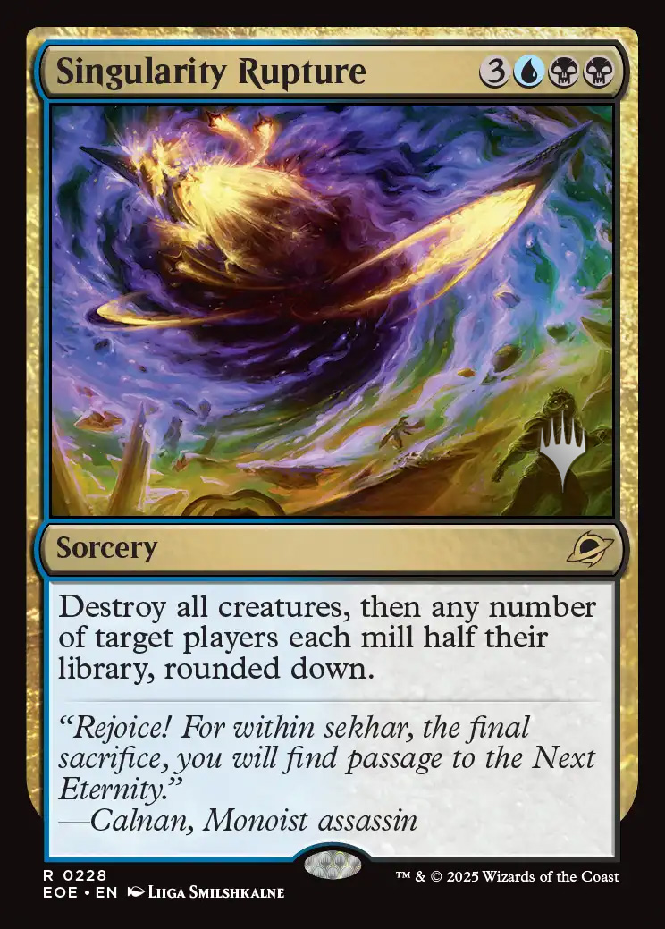 Singularity Rupture