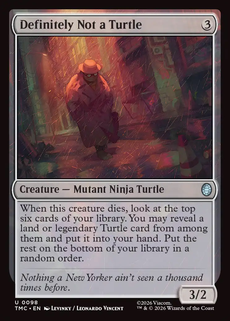 Definitely Not a Turtle