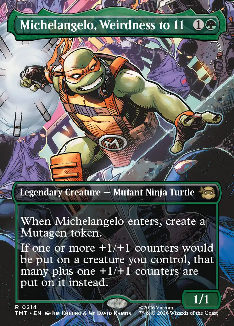 Michelangelo, Weirdness to 11