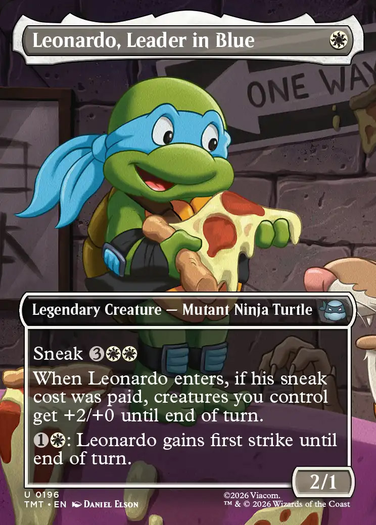 Leonardo, Leader in Blue