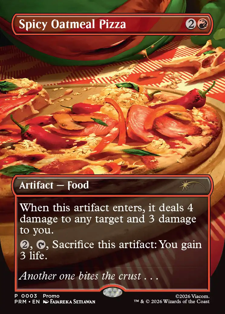 Spicy Oatmeal Pizza