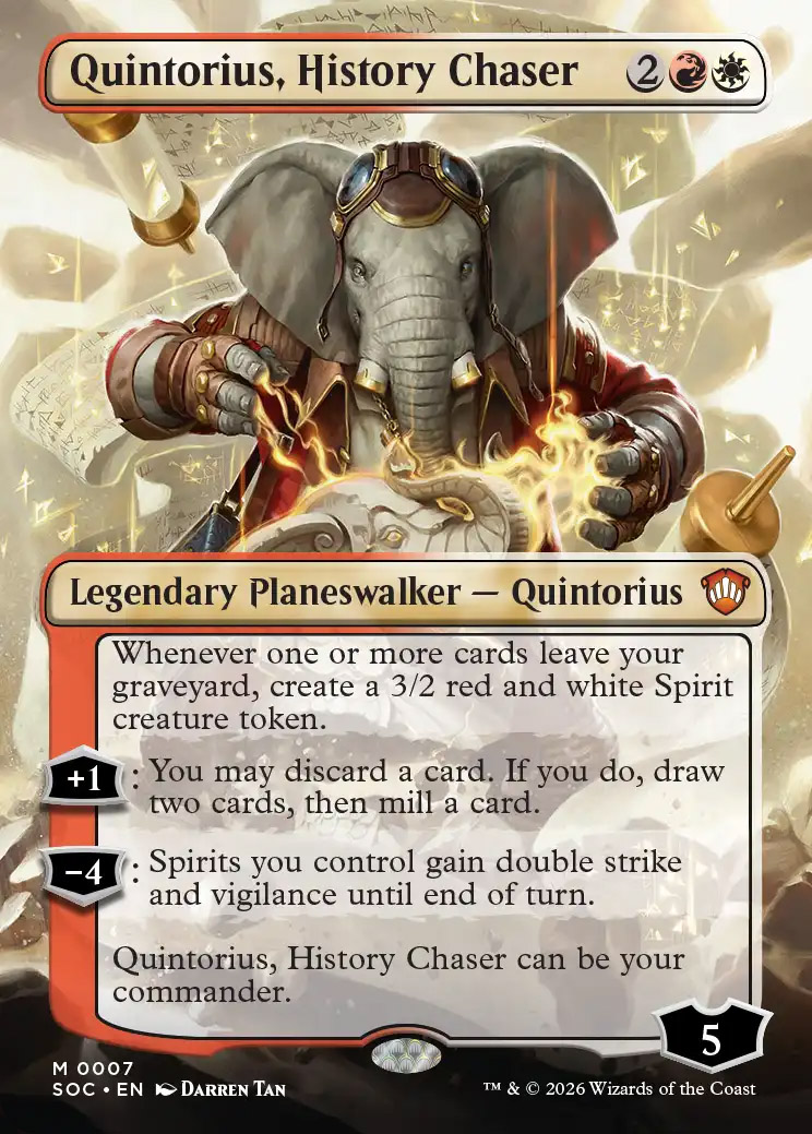 Quintorius, History Chaser