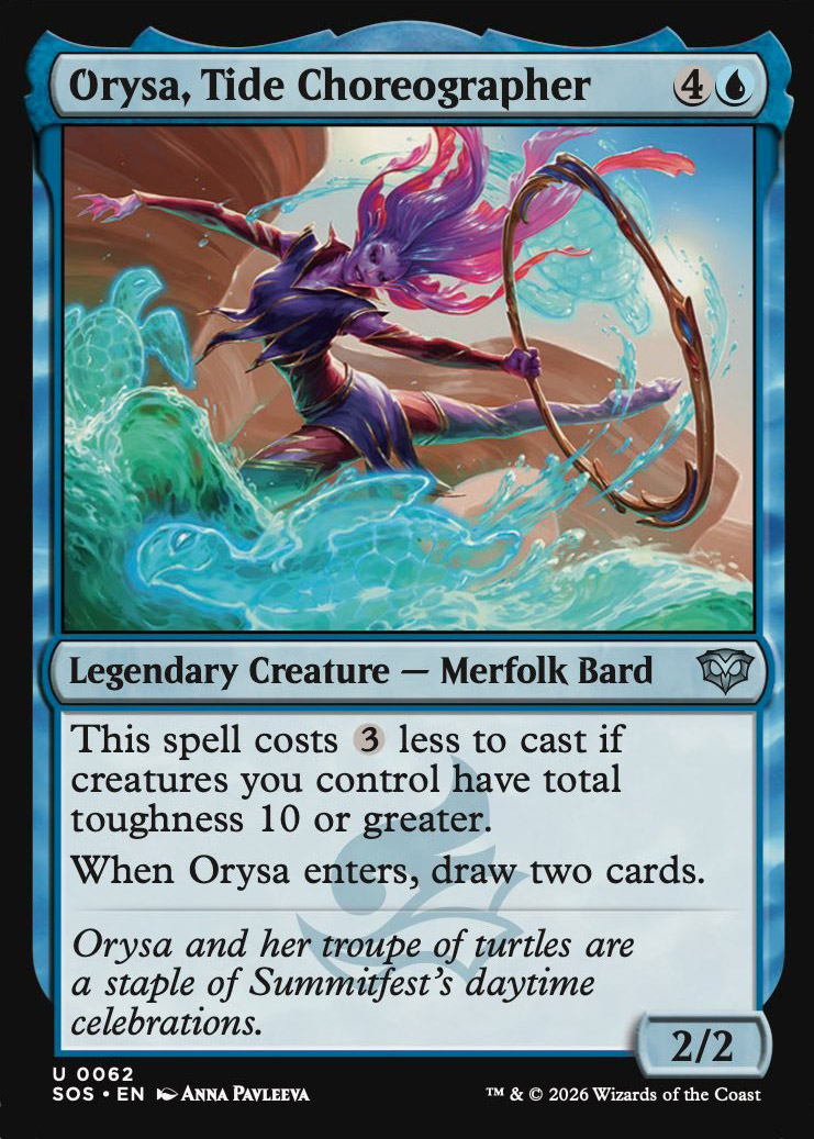 Orysa, Tide Choreographer