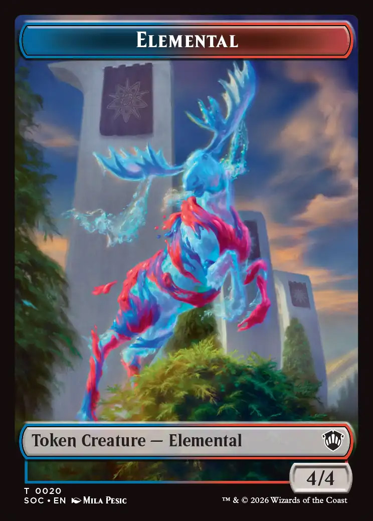 Elemental Token // Treasure Token