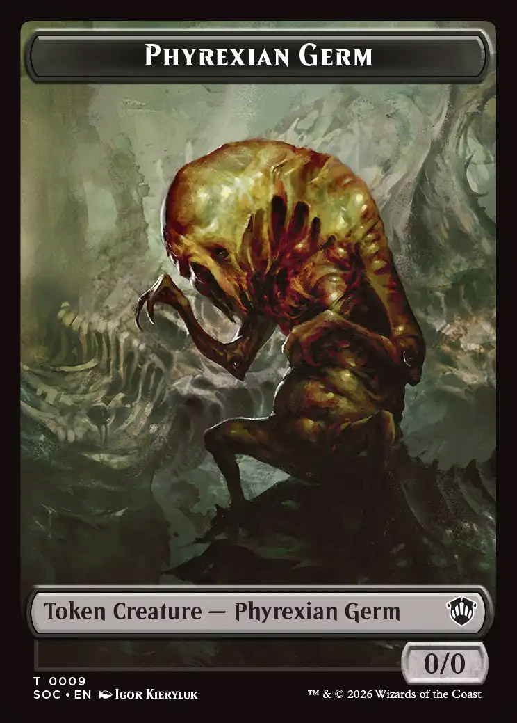 Phyrexian Germ Token // Treasure Token