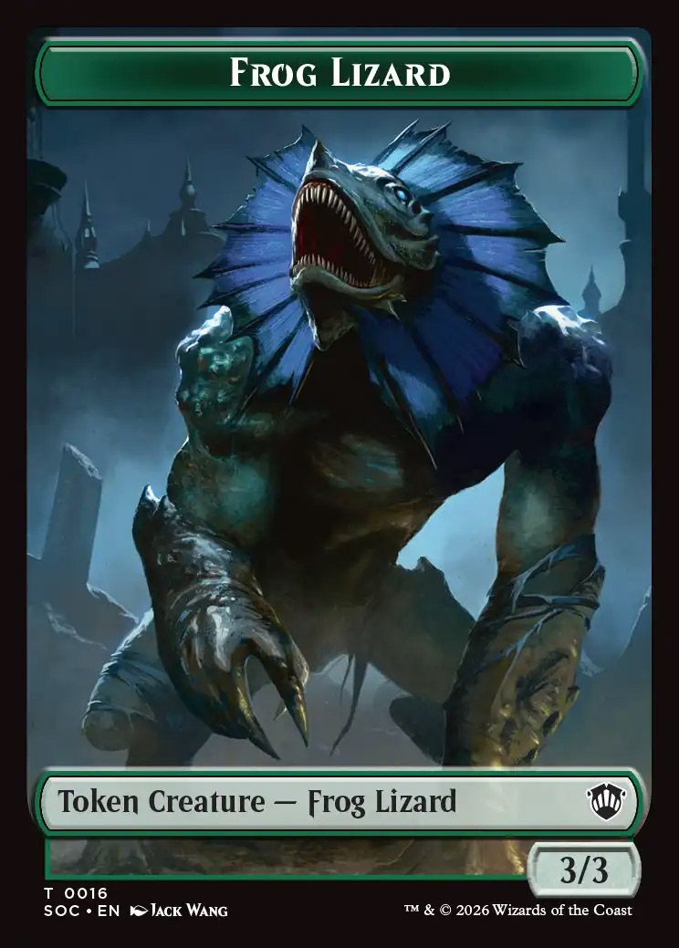 Frog Lizard Token // Food Token