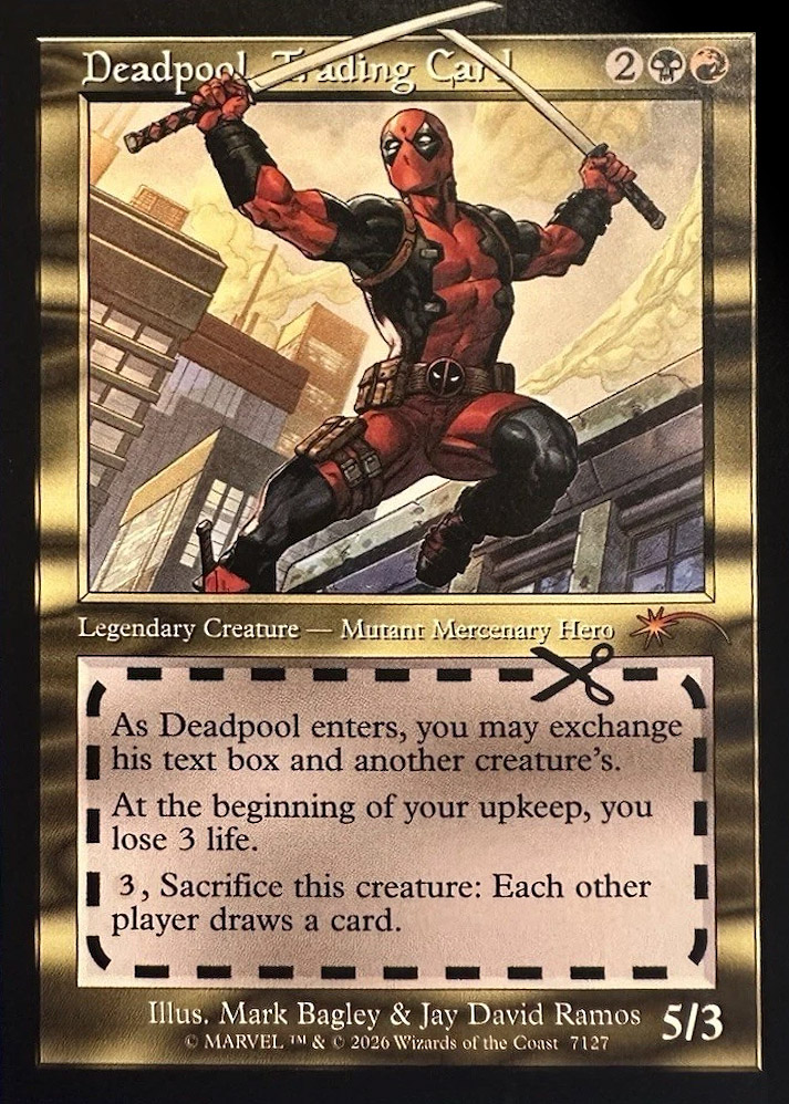 Deadpool, Trading Card
