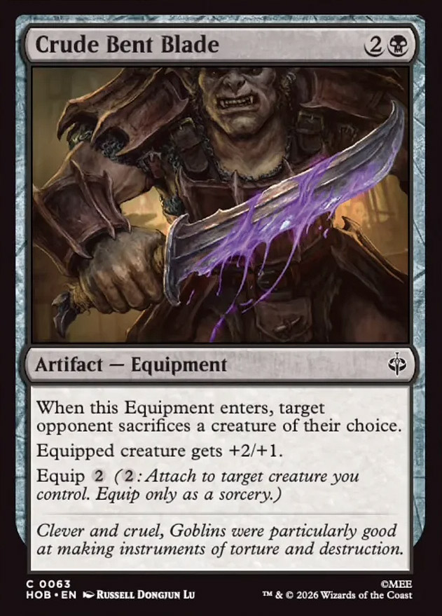Crude Bent Blade