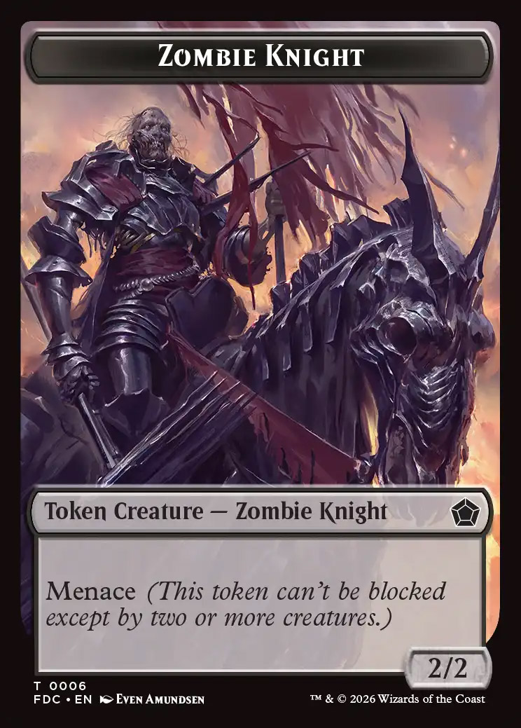 Zombie Knight Token // Zombie Token